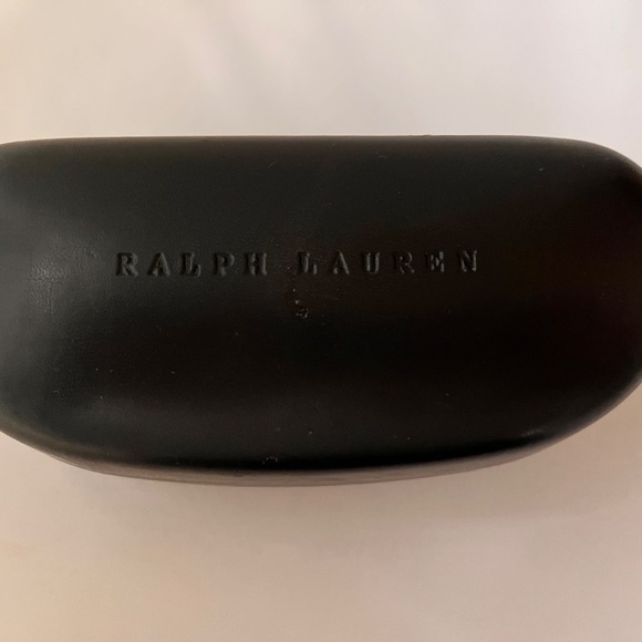 RALPH LAUREN 1 BLACK CLAM SHELL EYEGLASS CASE 1 SOFT CASE - Picture 2 of 4